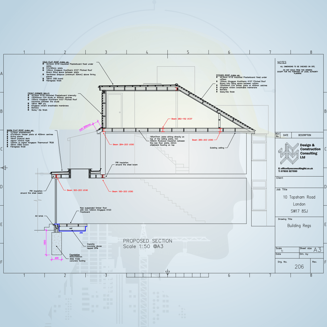 Brief - 1 Story side infill and loft conversion